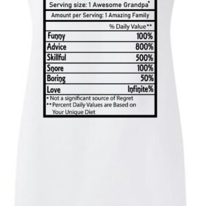 Grandpa Nutrition Facts Grandfather Unique Custom Father's Day Apron