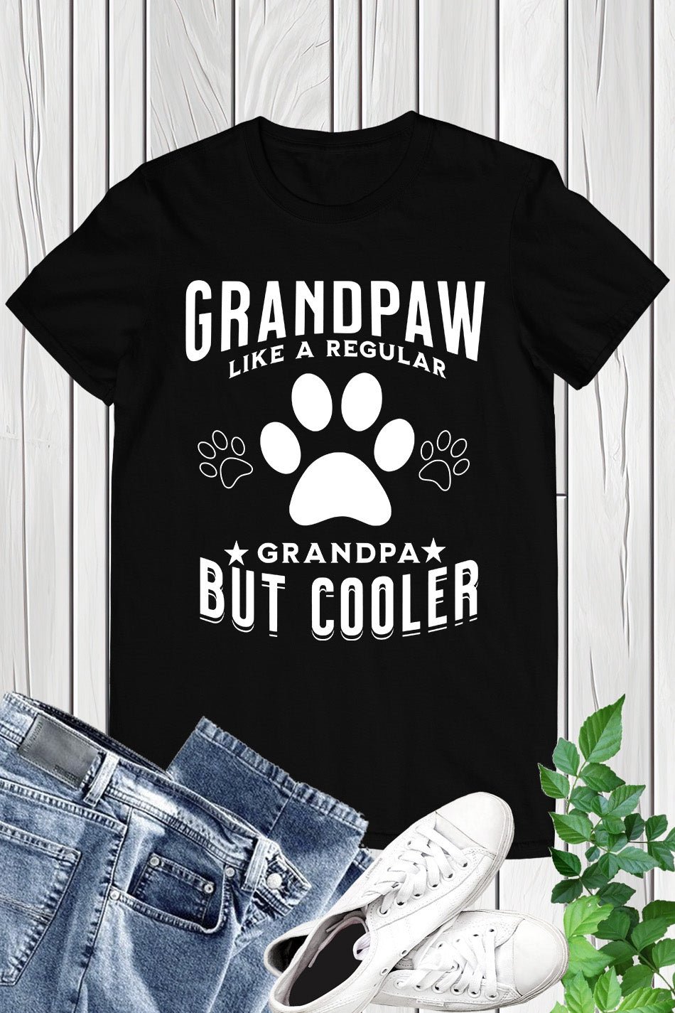 Grandpaw Like a Regular Grandpa But Cooler Shirt