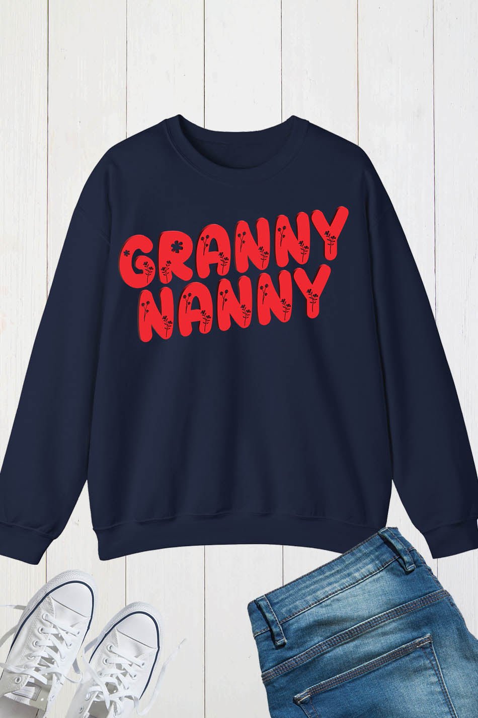 Granny Nanny Grandmothers Taking Care Of Grandchildren Sweatshirt