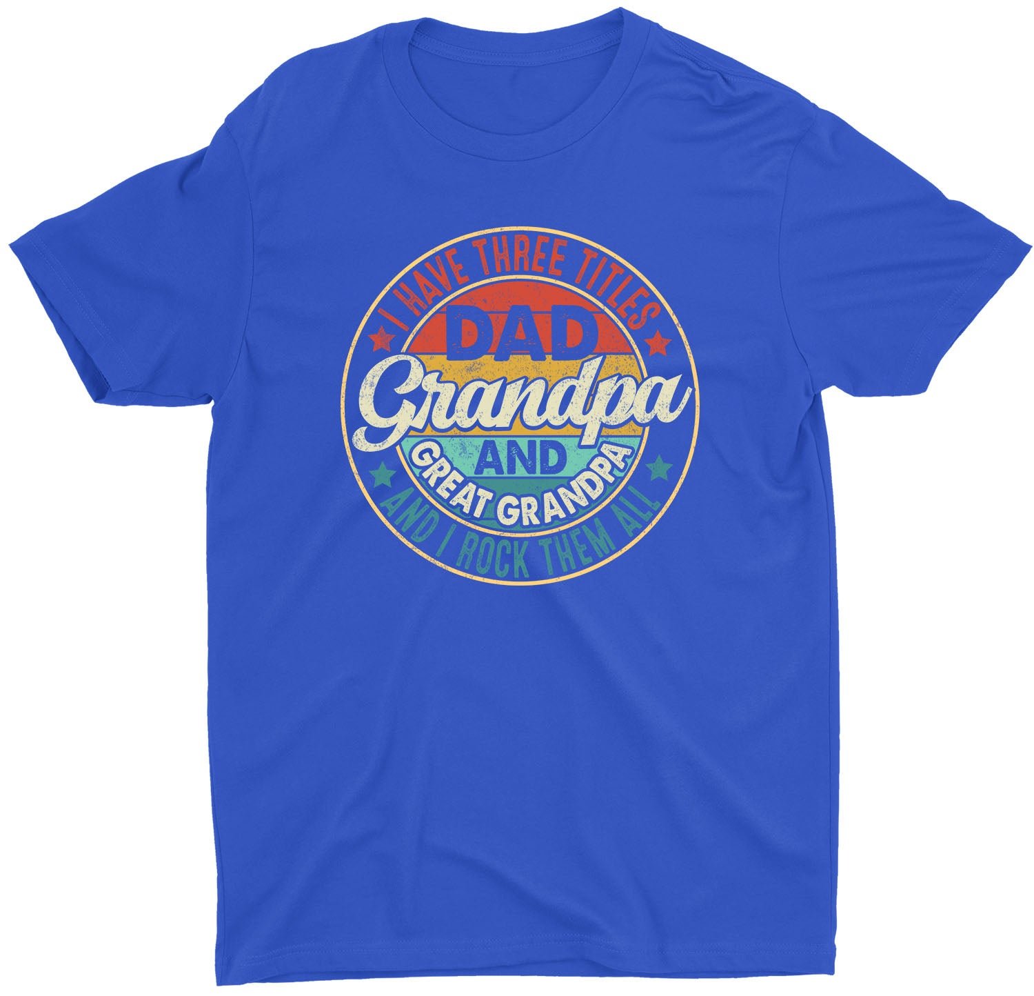 Dad Grandpa Great Grandpa Custom Short Sleeve Fathers Day T-Shirt - Image 5