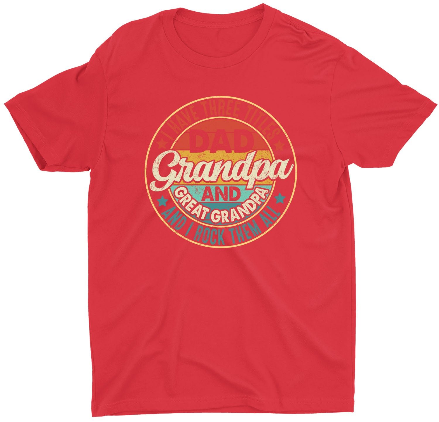 Dad Grandpa Great Grandpa Custom Short Sleeve Fathers Day T-Shirt - Image 6