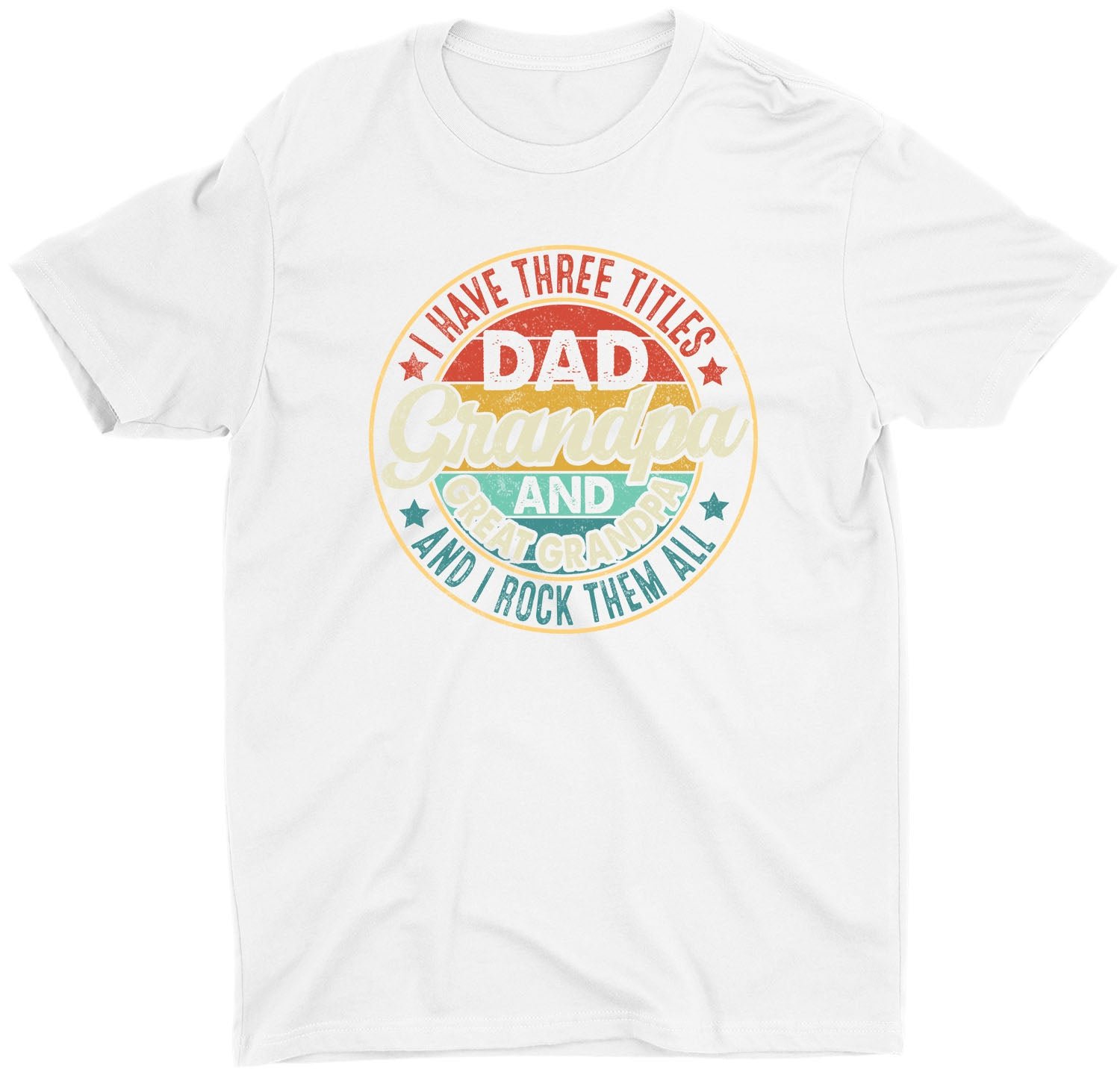 Dad Grandpa Great Grandpa Custom Short Sleeve Fathers Day T-Shirt - Image 8