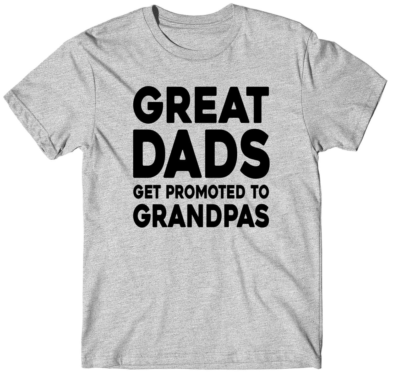 Dad Get Promoted To Grandpa Custom Short Sleeve Father's Day T-Shirts - Image 3