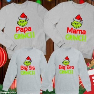 Grinch Christmas Family Sweatshirt