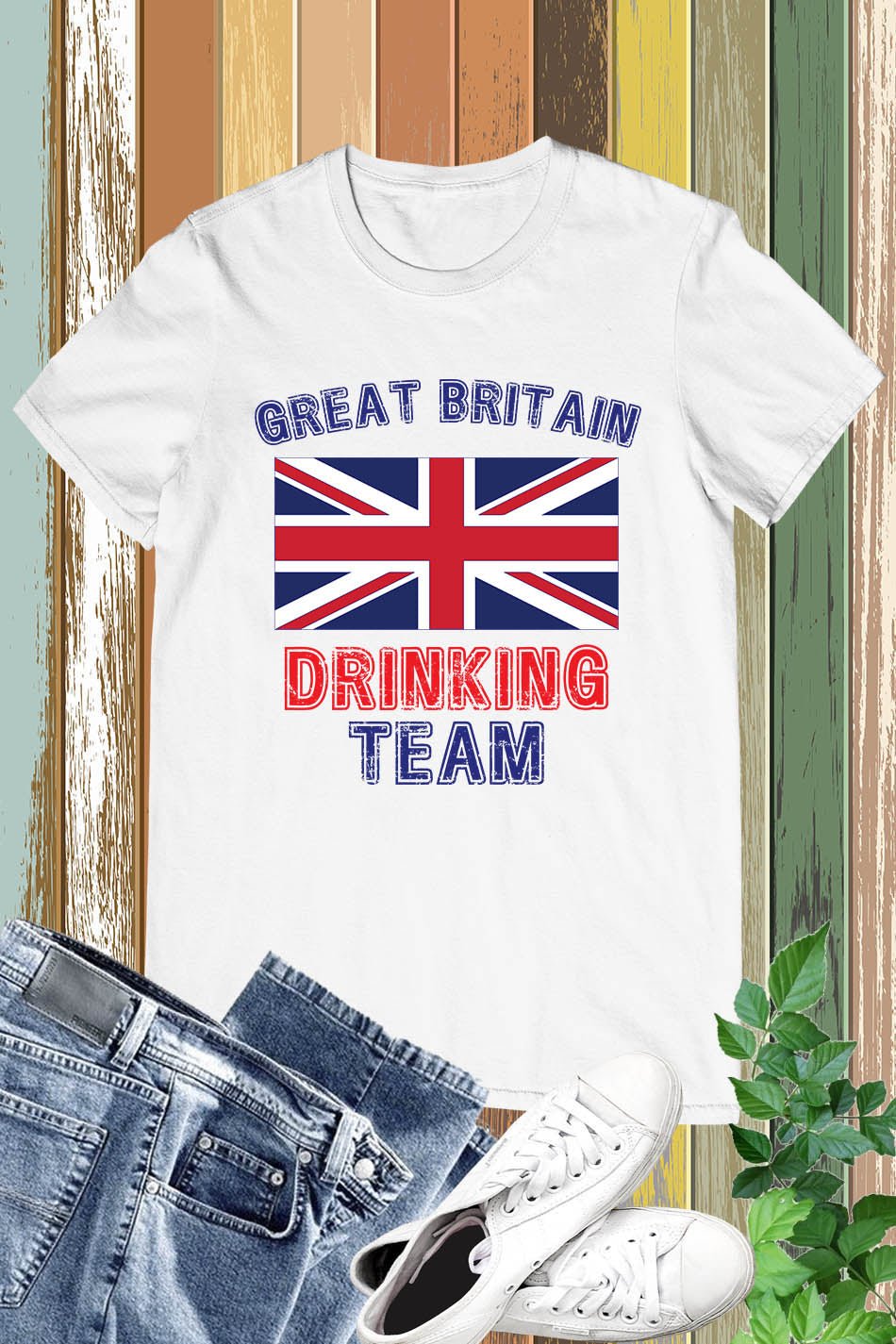 Great Britain Drinking Team Funny Olympics T Shirt - Image 5