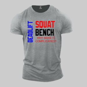 Gym Crossfit Fitness T Shirt Deadlift Squat Bench