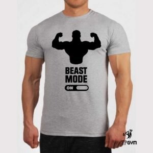 Gym Fitness Crossfit T shirt Beast Mode On Muscle Weight Biceps