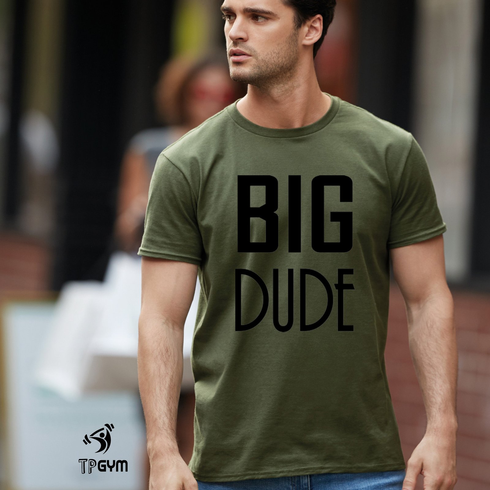 Gym Fitness Crossfit T shirt Big Dude Funny Slogan