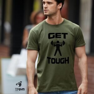 Gym Fitness Crossfit T shirt Get Tough Weight Lifting