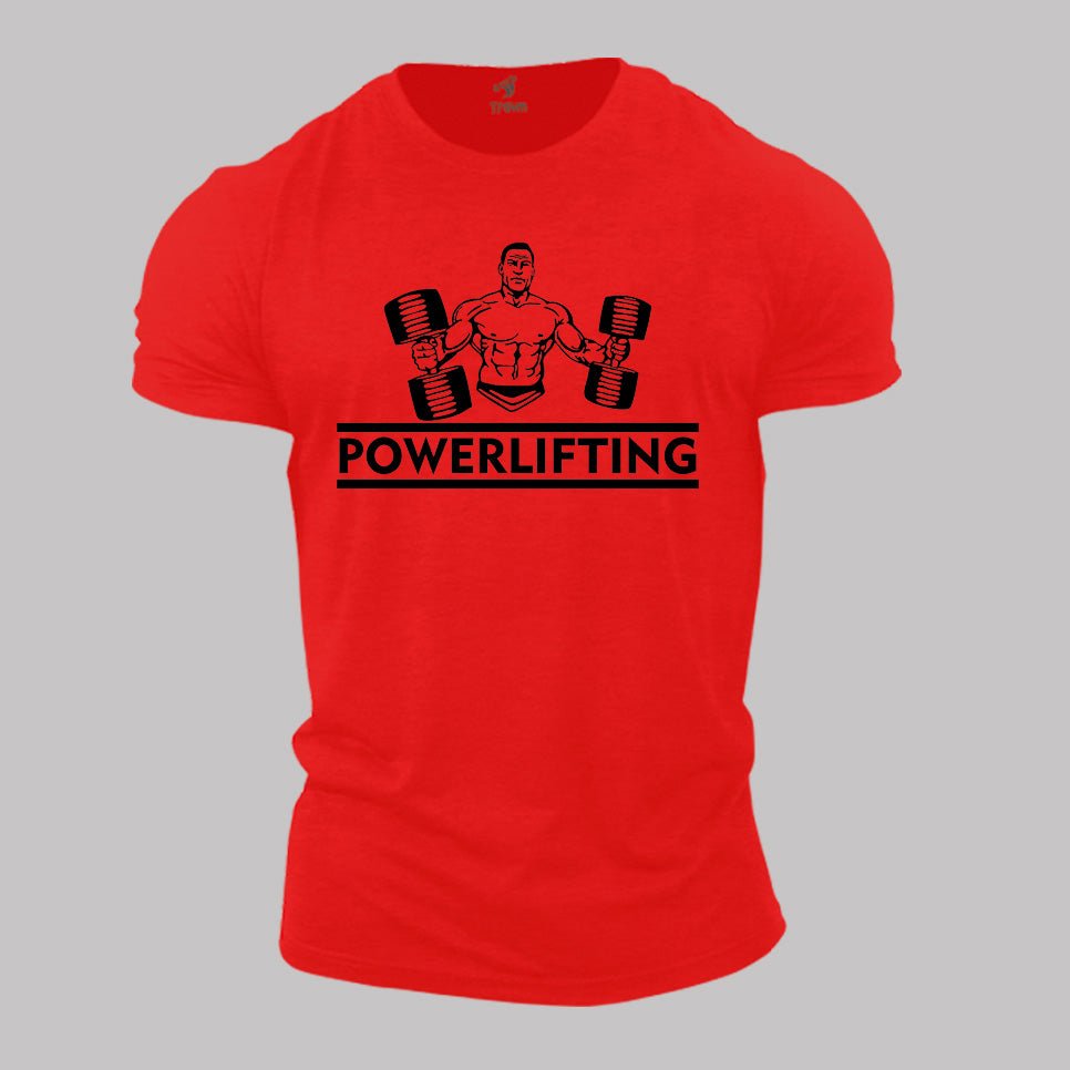 Gym Fitness Crossfit T shirt Powerlifting Dumble