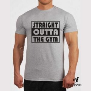 Gym Fitness Crossfit T shirt Straight outta the GYM Tee