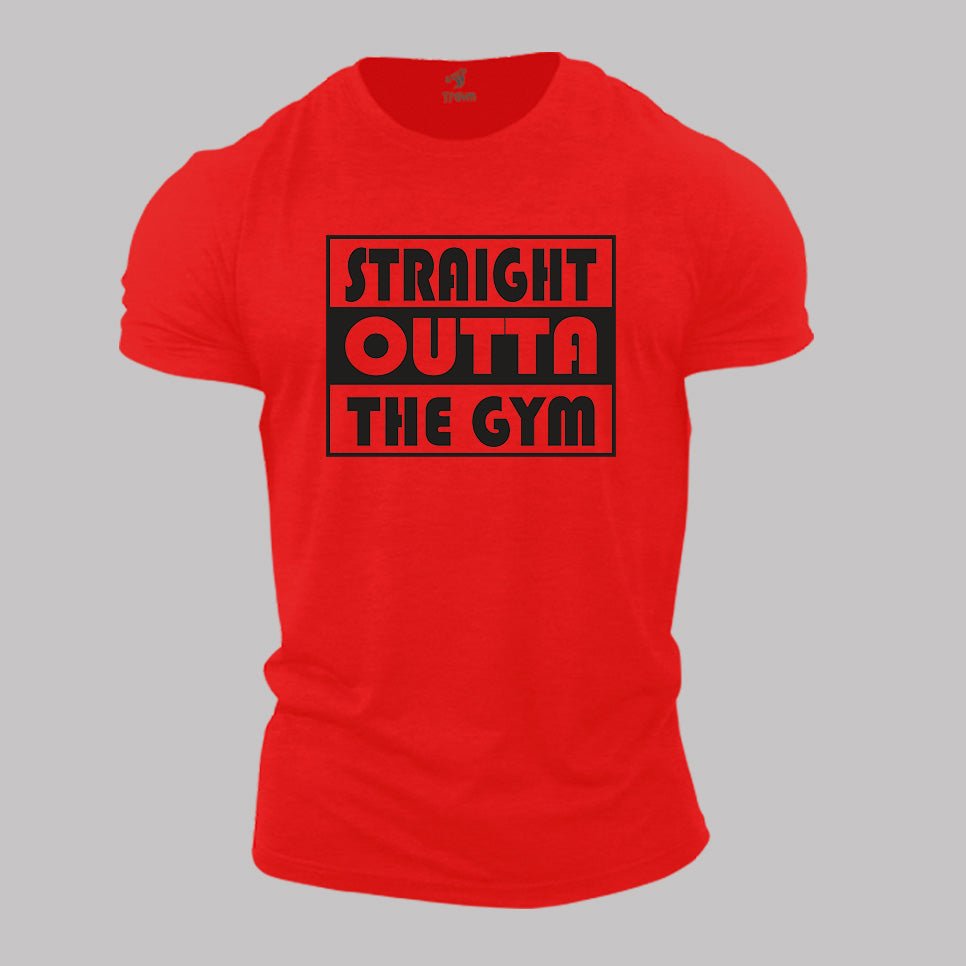 Gym Fitness Crossfit T shirt Straight outta the GYM Tee