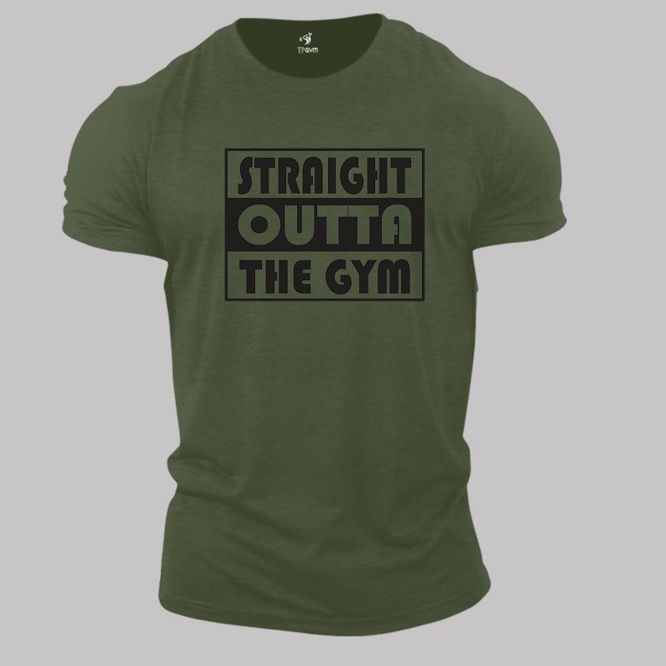 Gym Fitness Crossfit T shirt Straight outta the GYM Tee