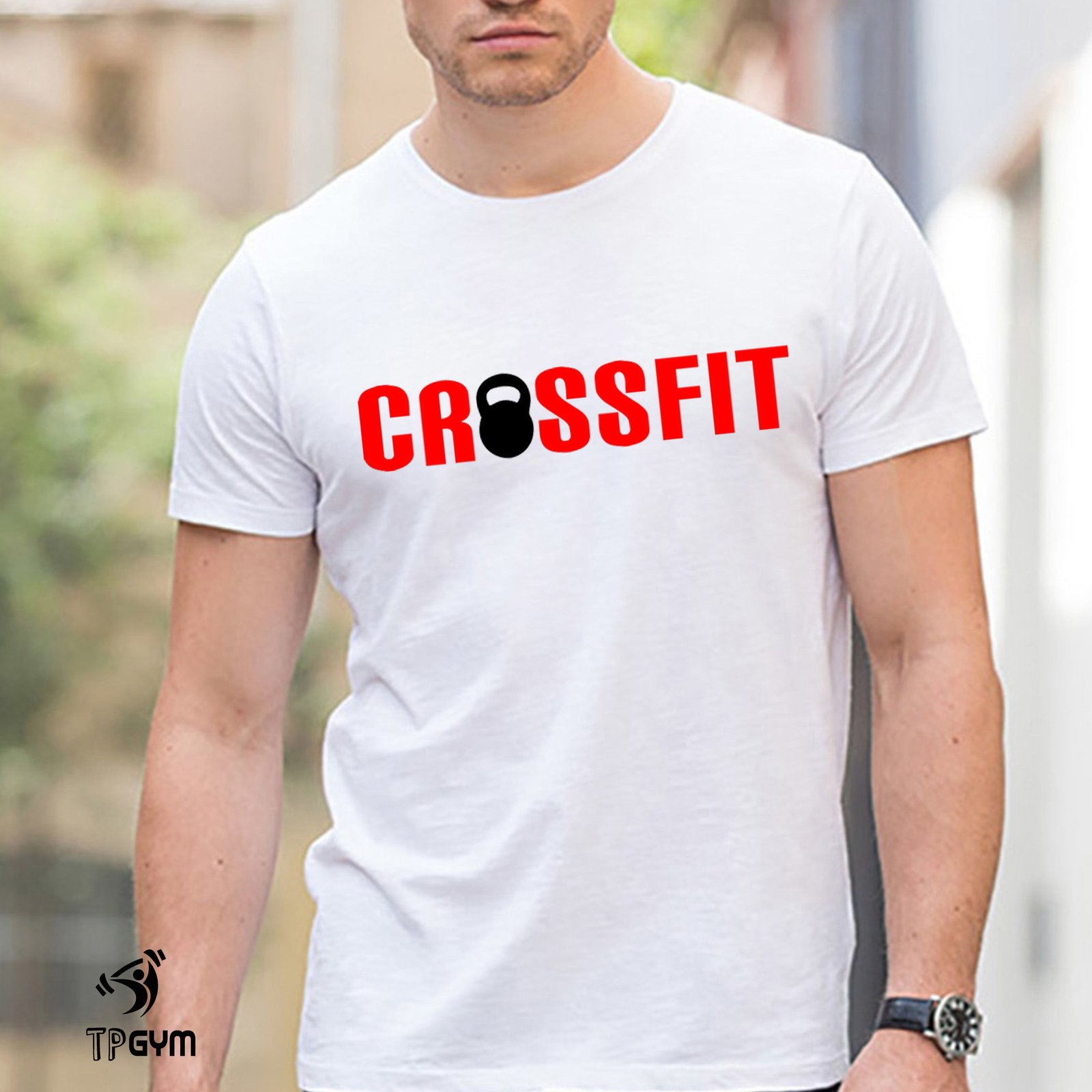 Gym Fitness T shirt Crossfit Weight Kettle-bell