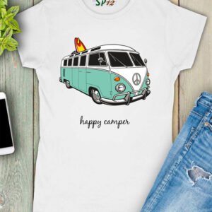 Happy Camper Graphic Women T Shirt