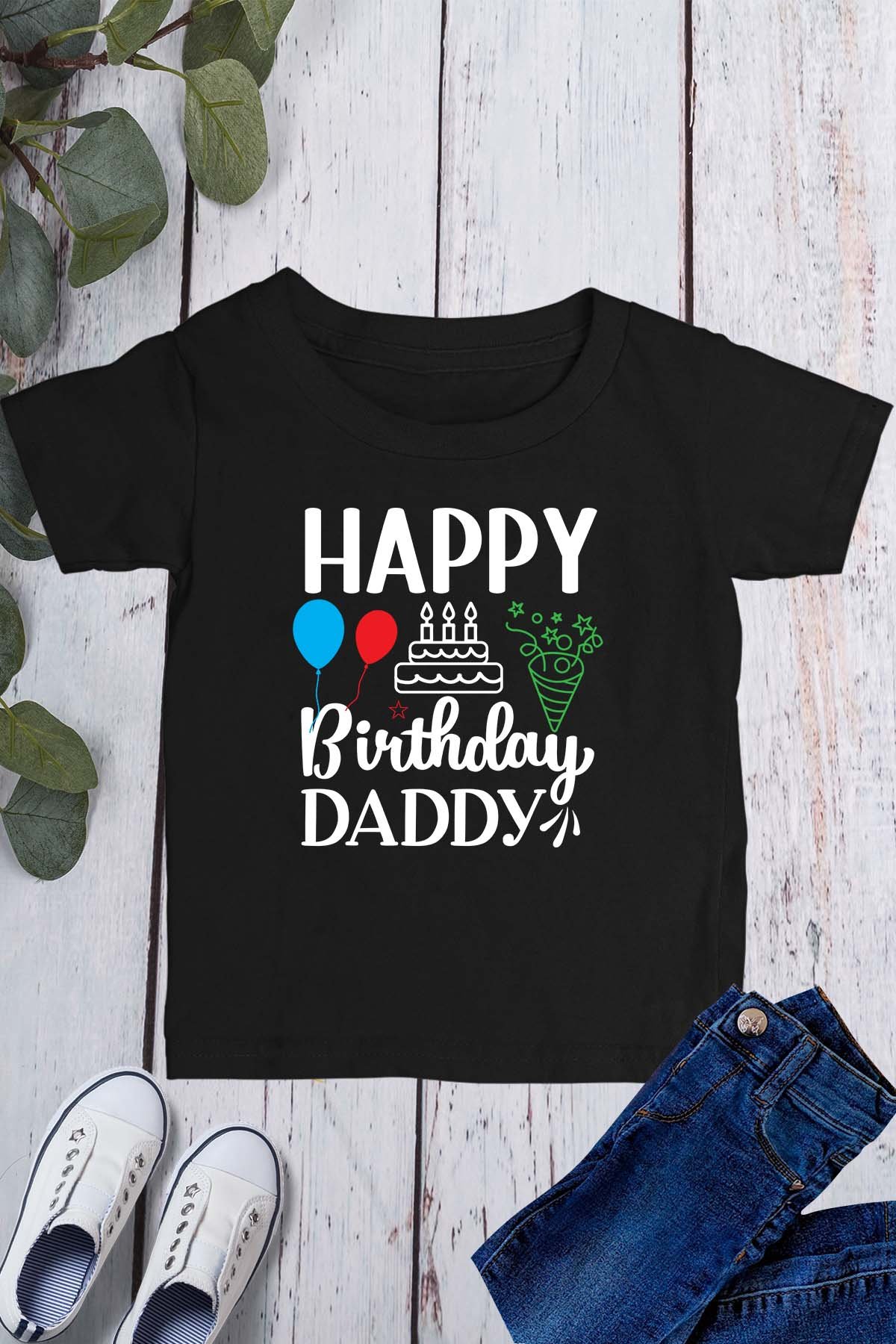 Happy Birthday Daddy Kids T Shirt - Image 5