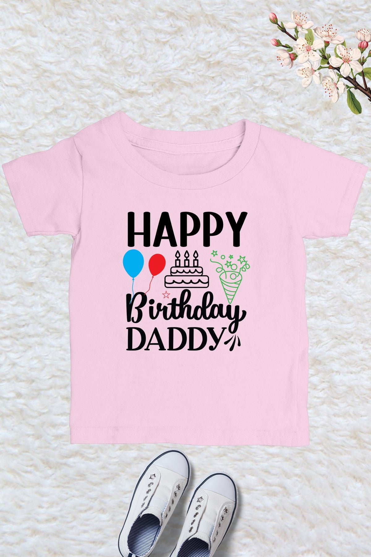 Happy Birthday Daddy Kids T Shirt - Image 2