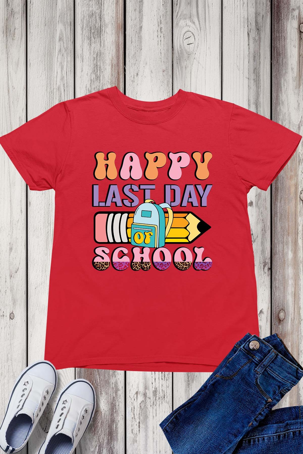 happy Last Day of School Kids T Shirt - Image 4
