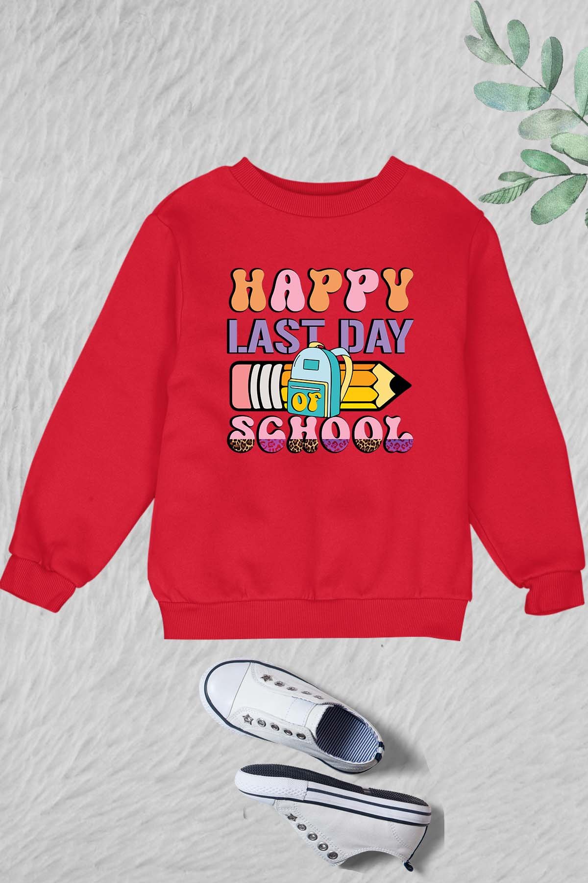 happy Last Day of School Kids Sweatshirt - Image 2