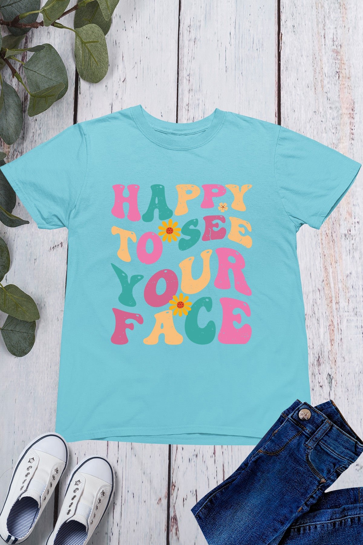 Happy to See Your face School T Shirt - Image 4
