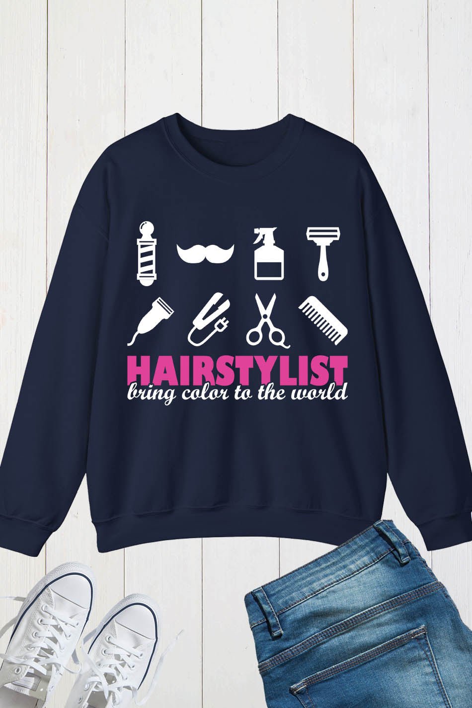 Hairstylist Bring Color to the World Sweatshirt