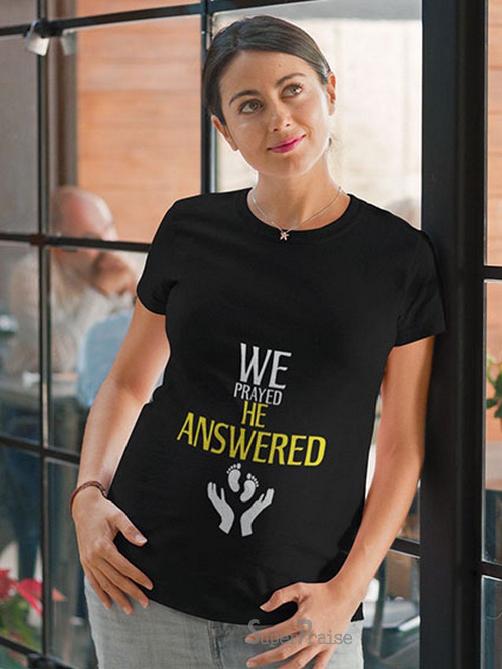 He Answered Christian Pregnancy T Shirt