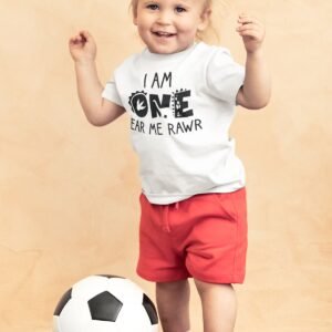 I'm One Hear Me Roar 1st Birthday Dinosaur T-Shirt