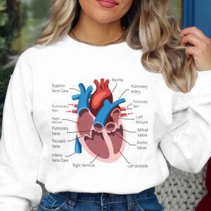 Heart Anatomy Sweatshirt Nursing School Jumper