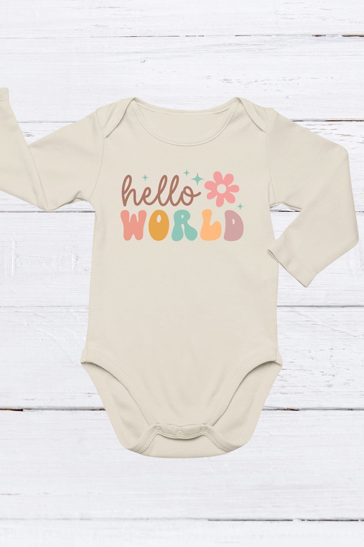 Hello World Baby Bodysuit - Image 4
