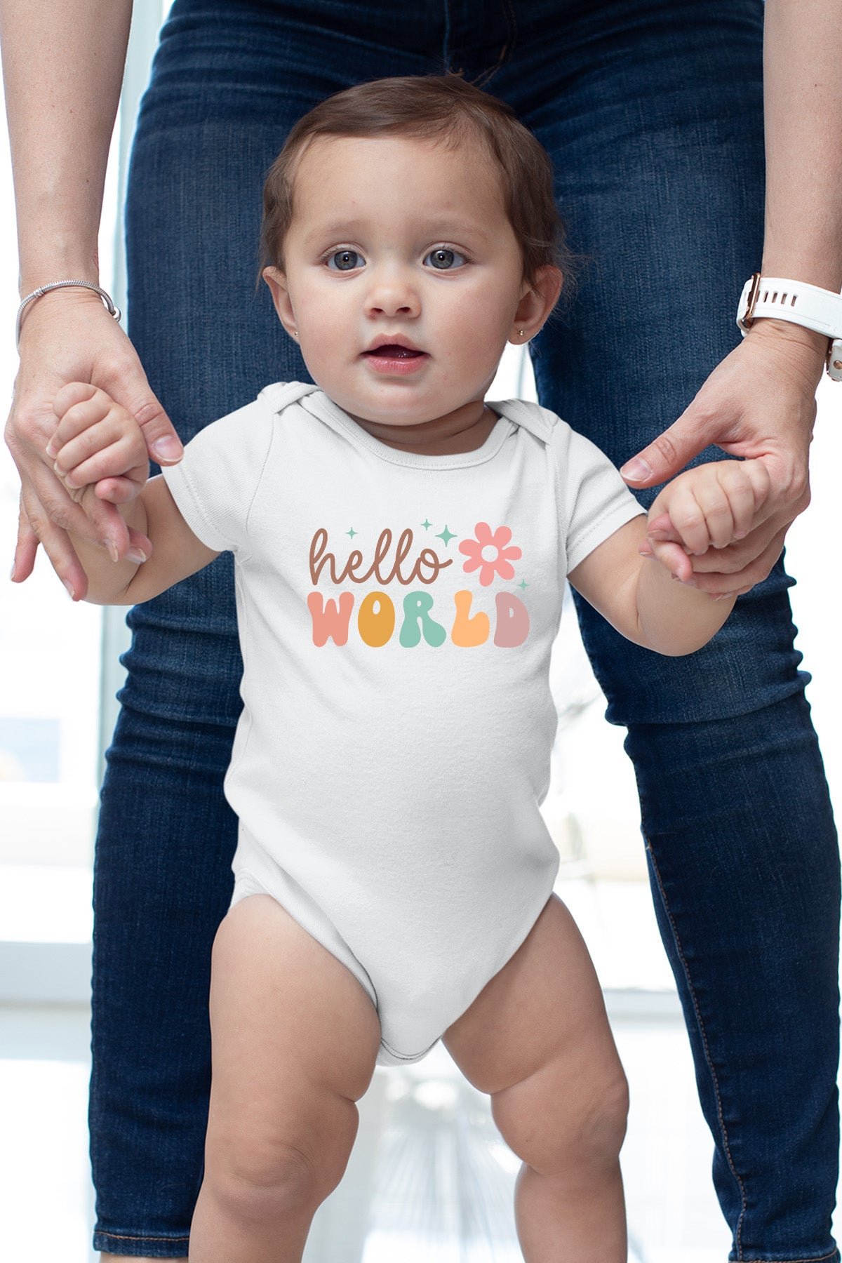 Hello World Baby Bodysuit - Image 2