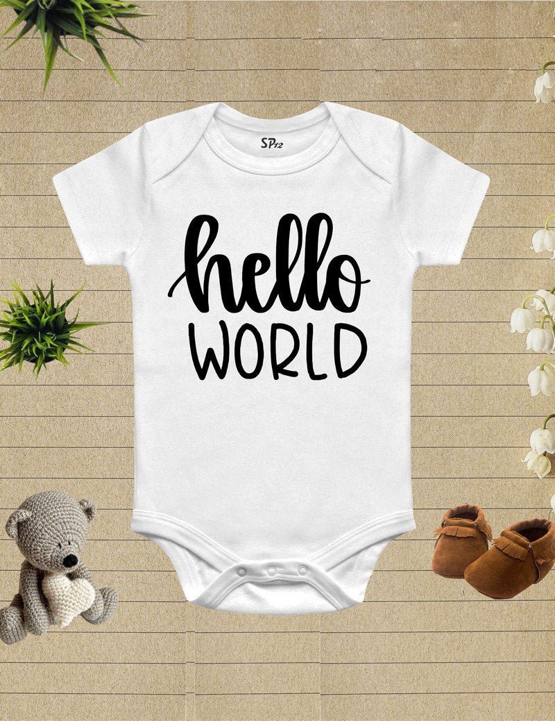 Hello World Baby Bodysuit