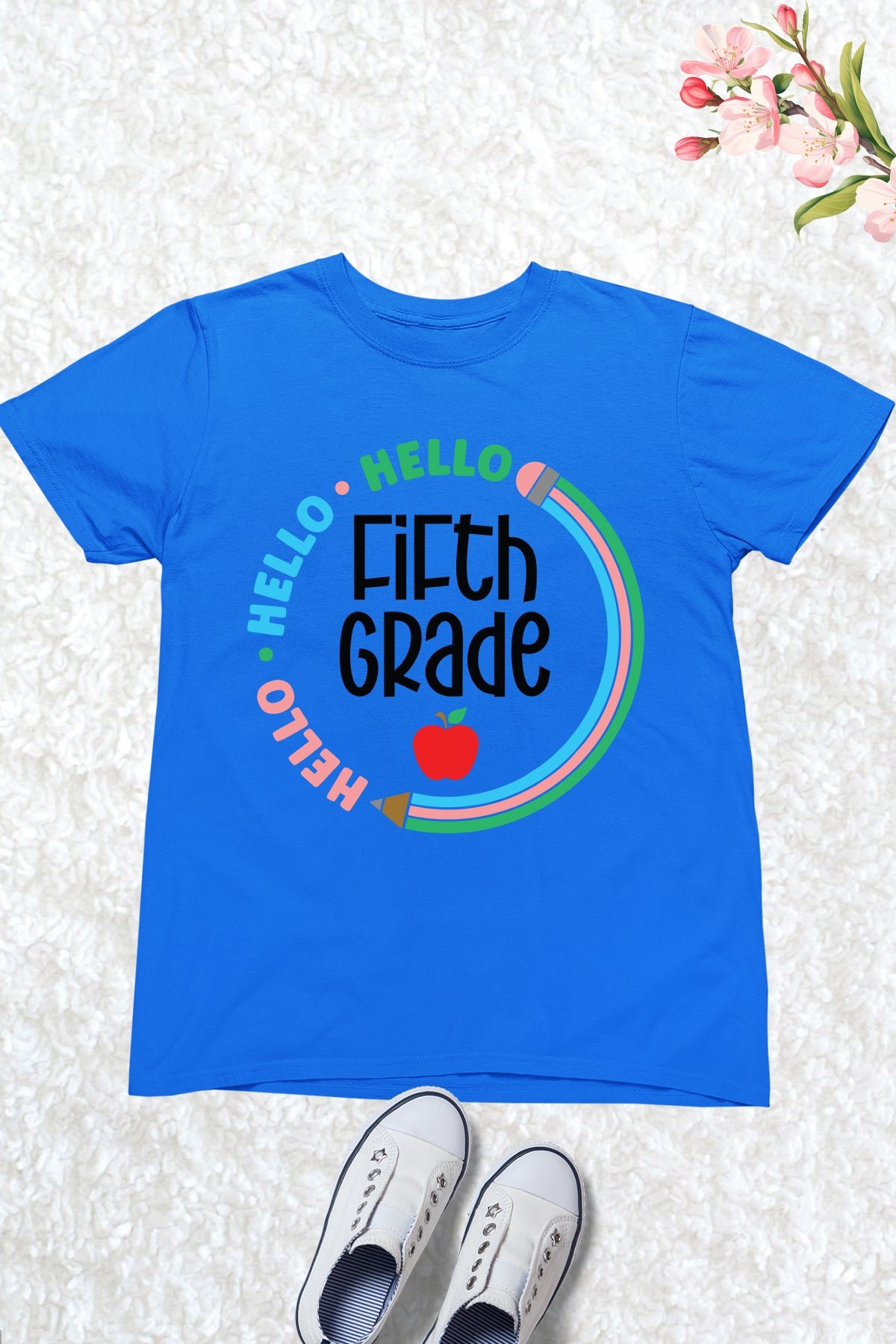 Hello 5th Grade Funny Kids T Shirt - Image 4