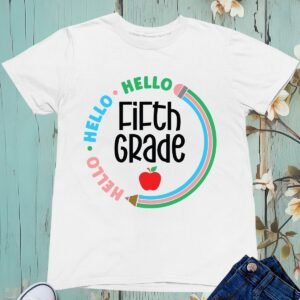 Hello 5th Grade Funny Kids T Shirt