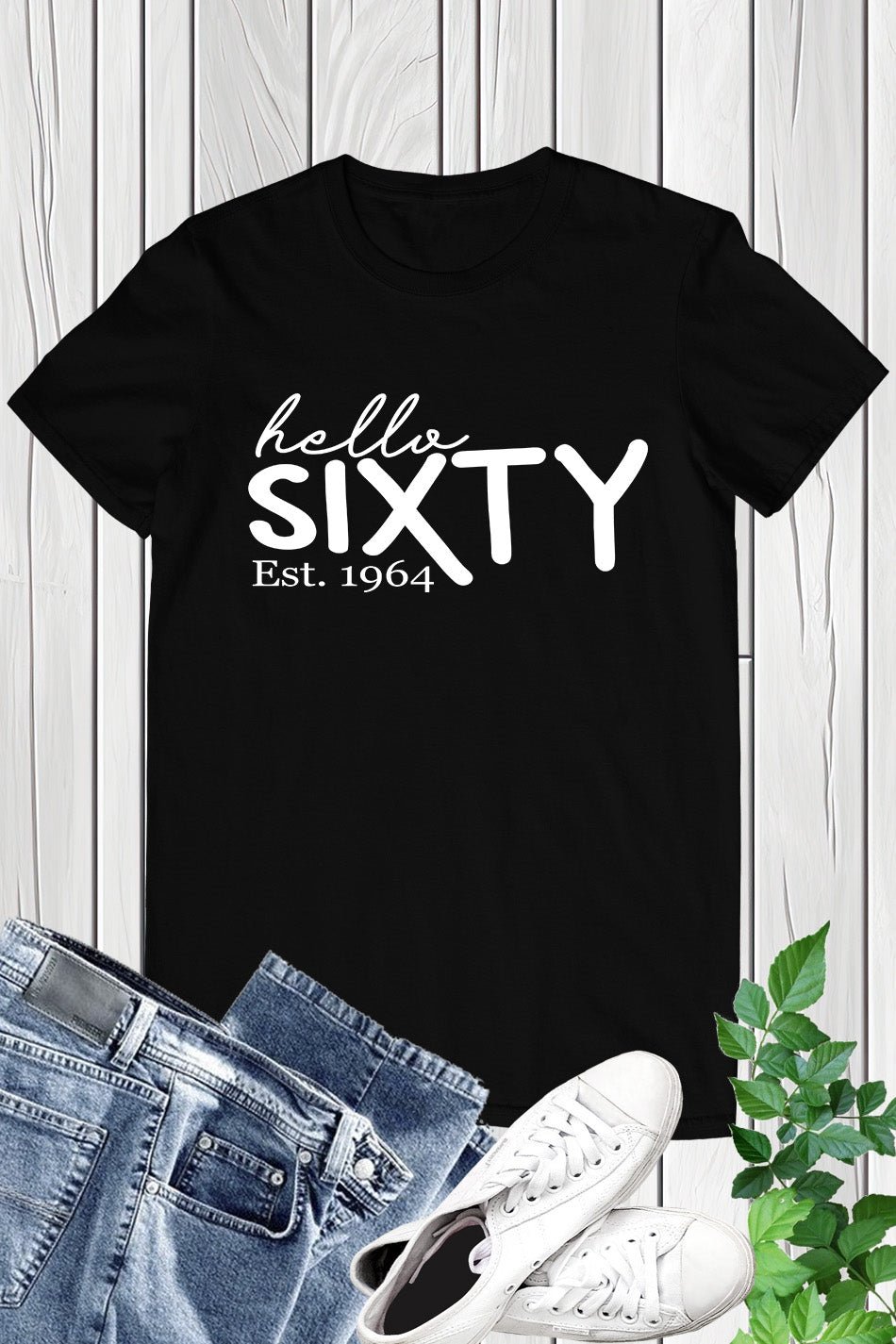 Hello Sixty Est 1964 Birthday Shirt