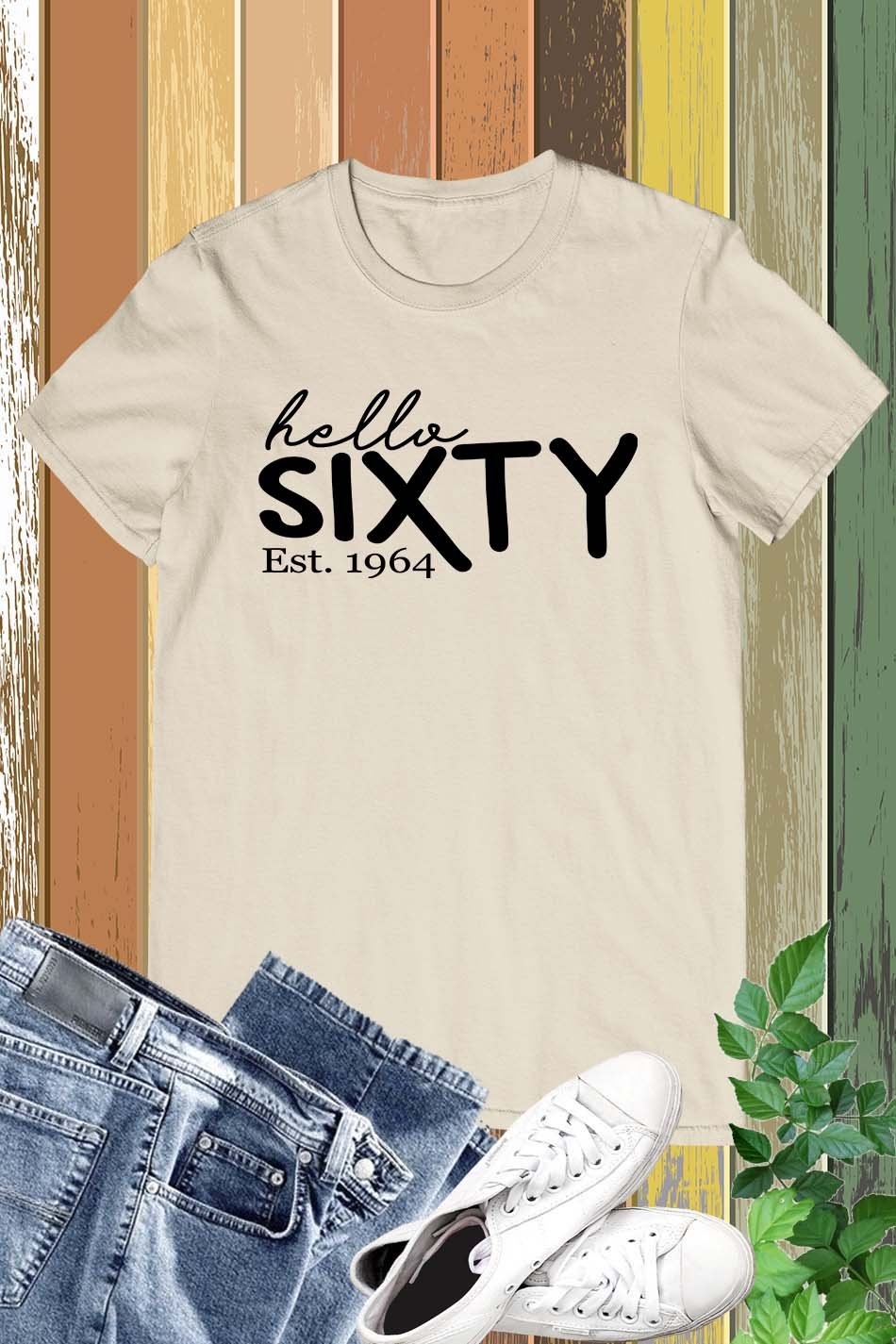 Hello Sixty Est 1964 Birthday Shirt