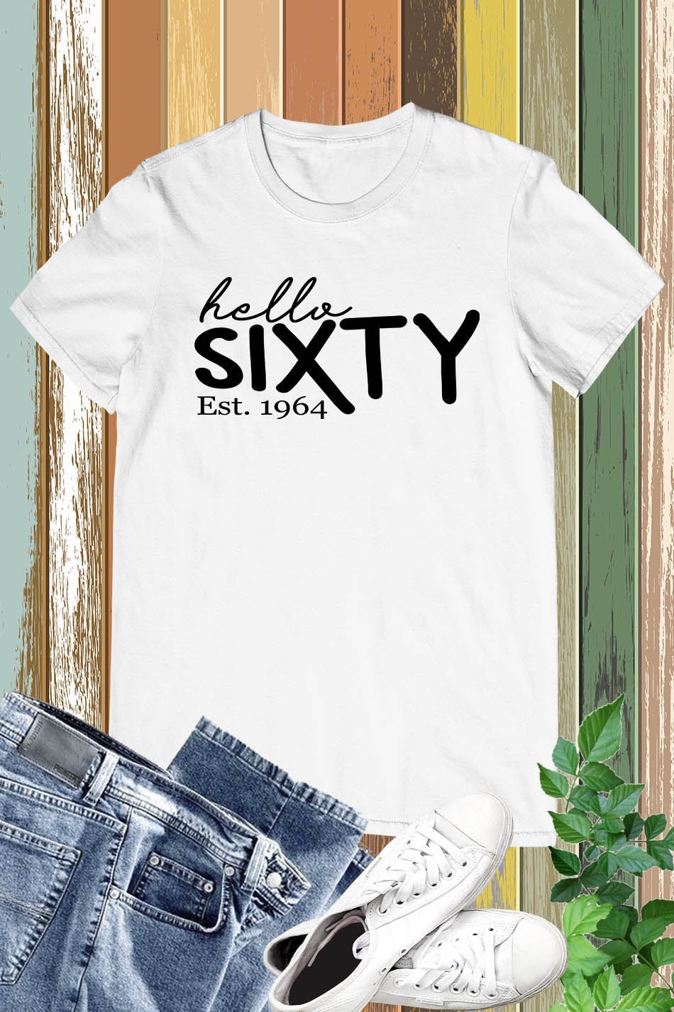 Hello Sixty Est 1964 Birthday Shirt