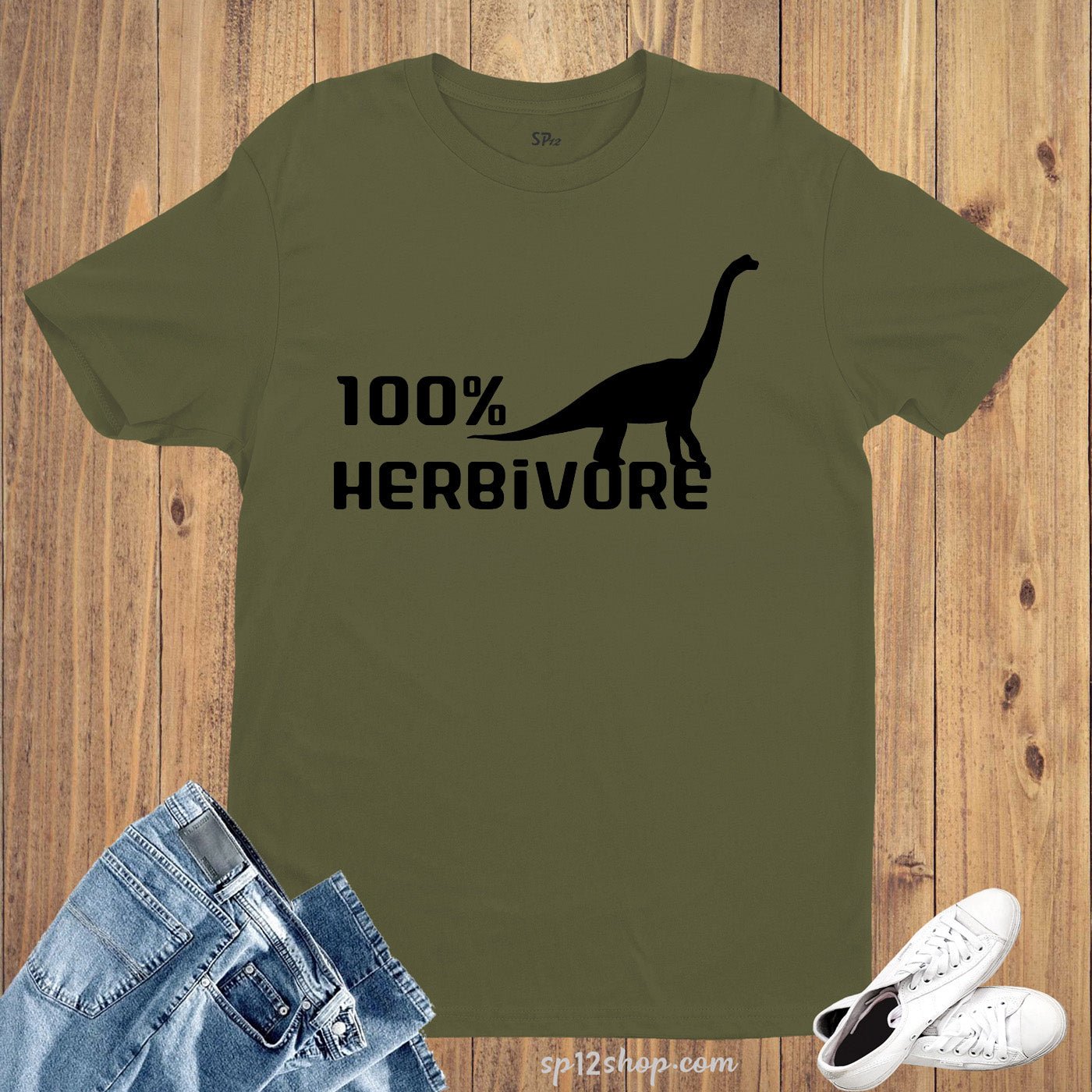 Herbivore Dinosaur Vegan T shirt