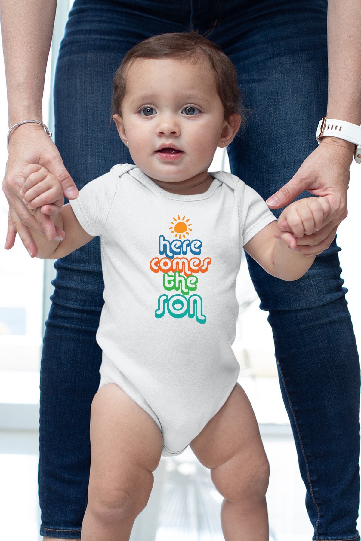 Here Comes The Son Baby Bodysuit - Image 2