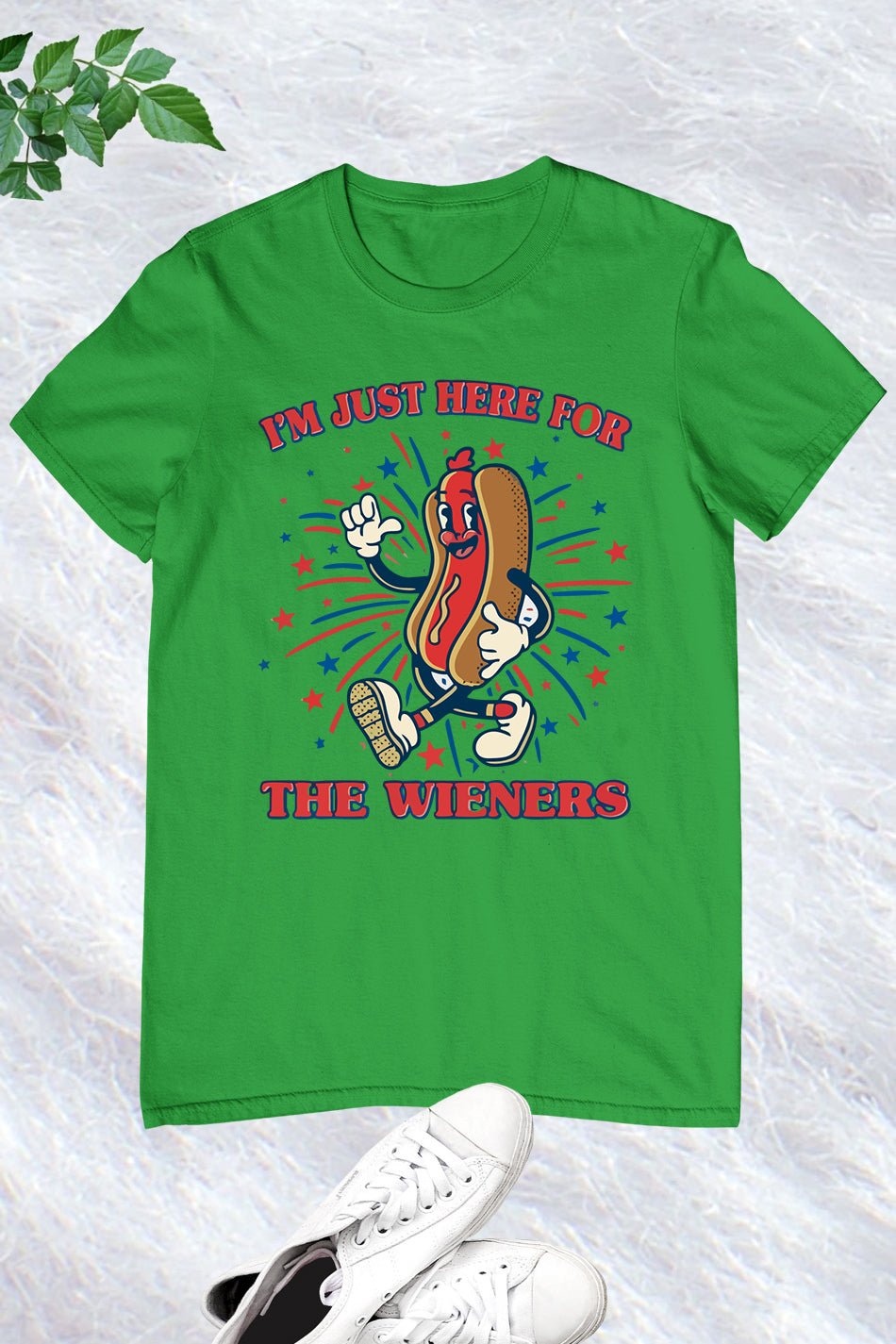 Funny 4th Of July Im Just Here For The Wieners Shirt