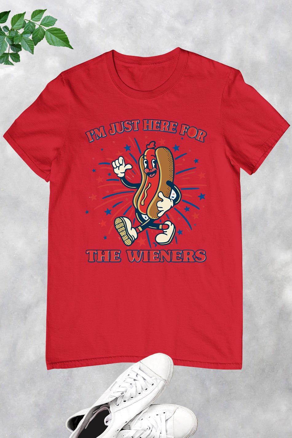 Funny 4th Of July Im Just Here For The Wieners Shirt - Image 13