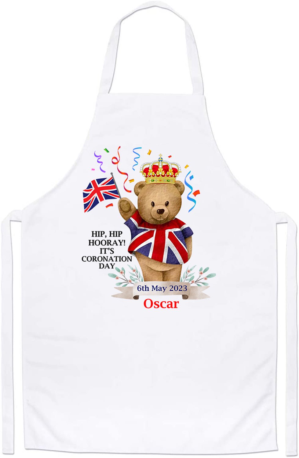 King Charles III T Shirts Hip Hip Hooray 6th May 2023 Apron - Image 2