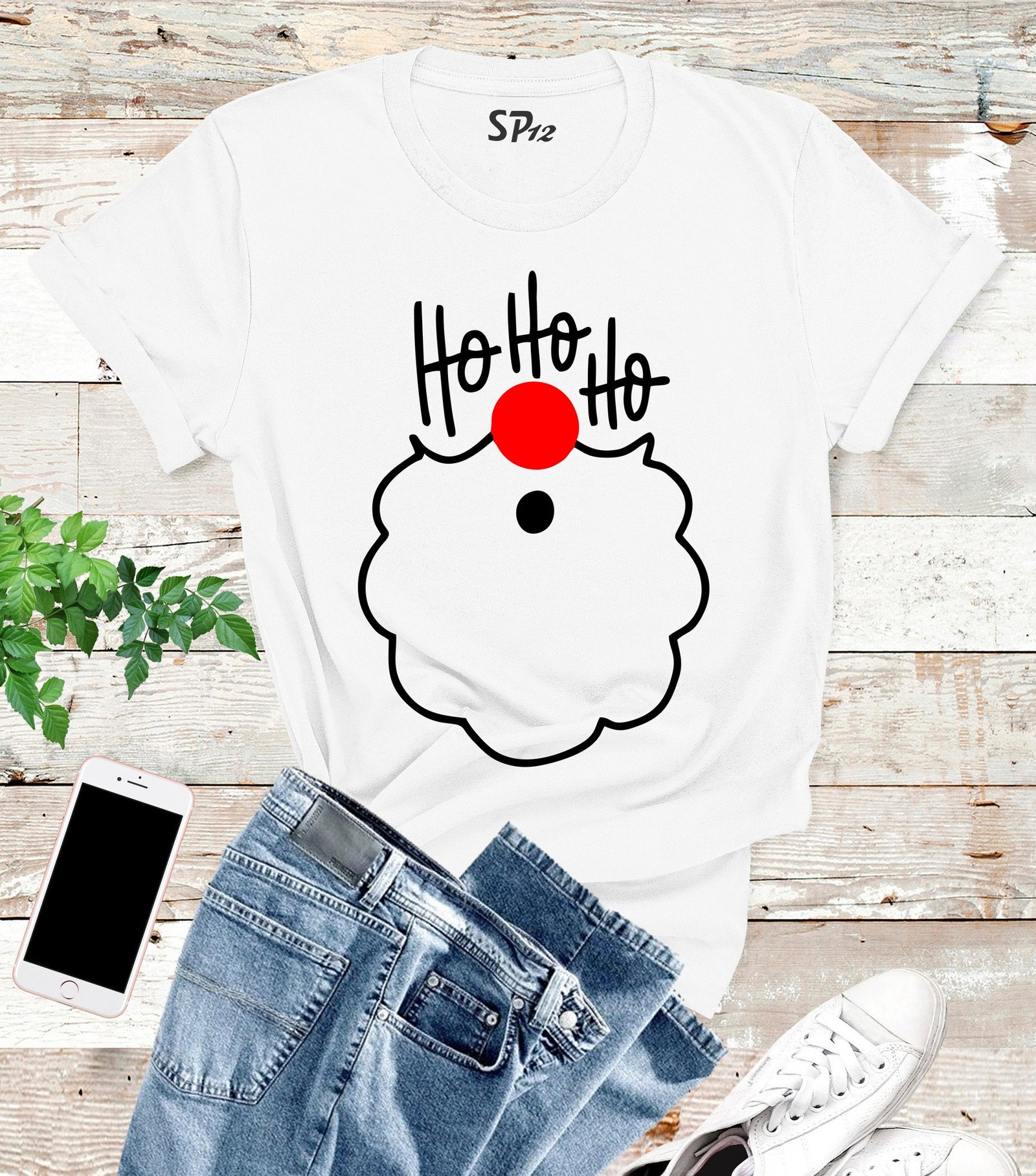 Ho Ho Ho Santa's Beard T Shirt