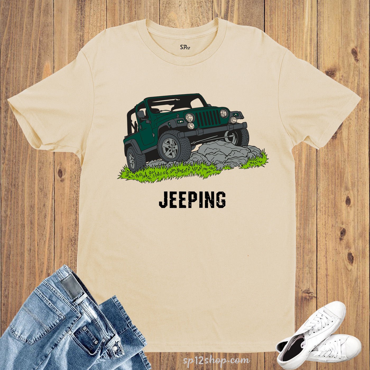 Hobby Automobile T shirt Jeeping Rugged