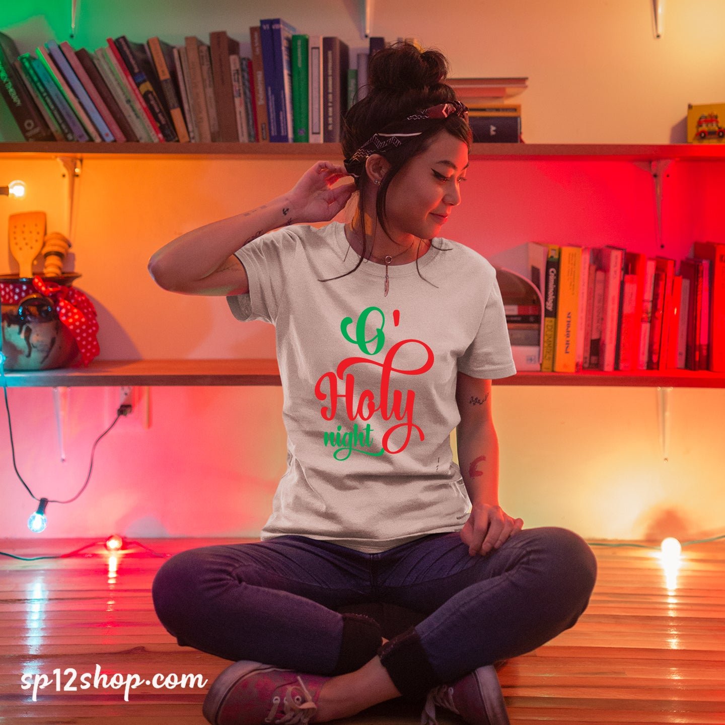 Holy Night Funny Christmas Gift T-Shirt tee