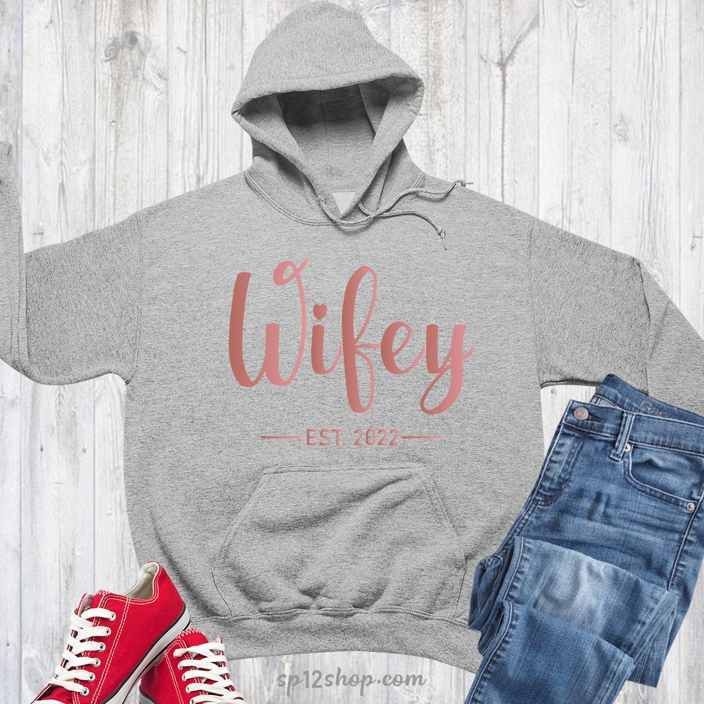 Hubby and Wifey Matching Hoodie