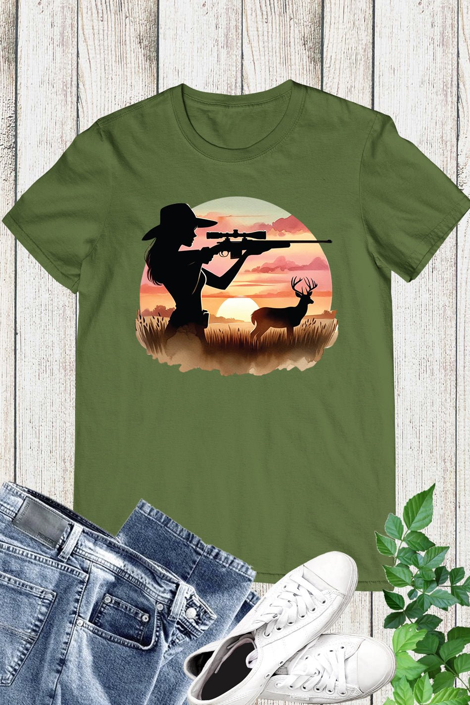 Women Hunting Deer Shirt - Image 6