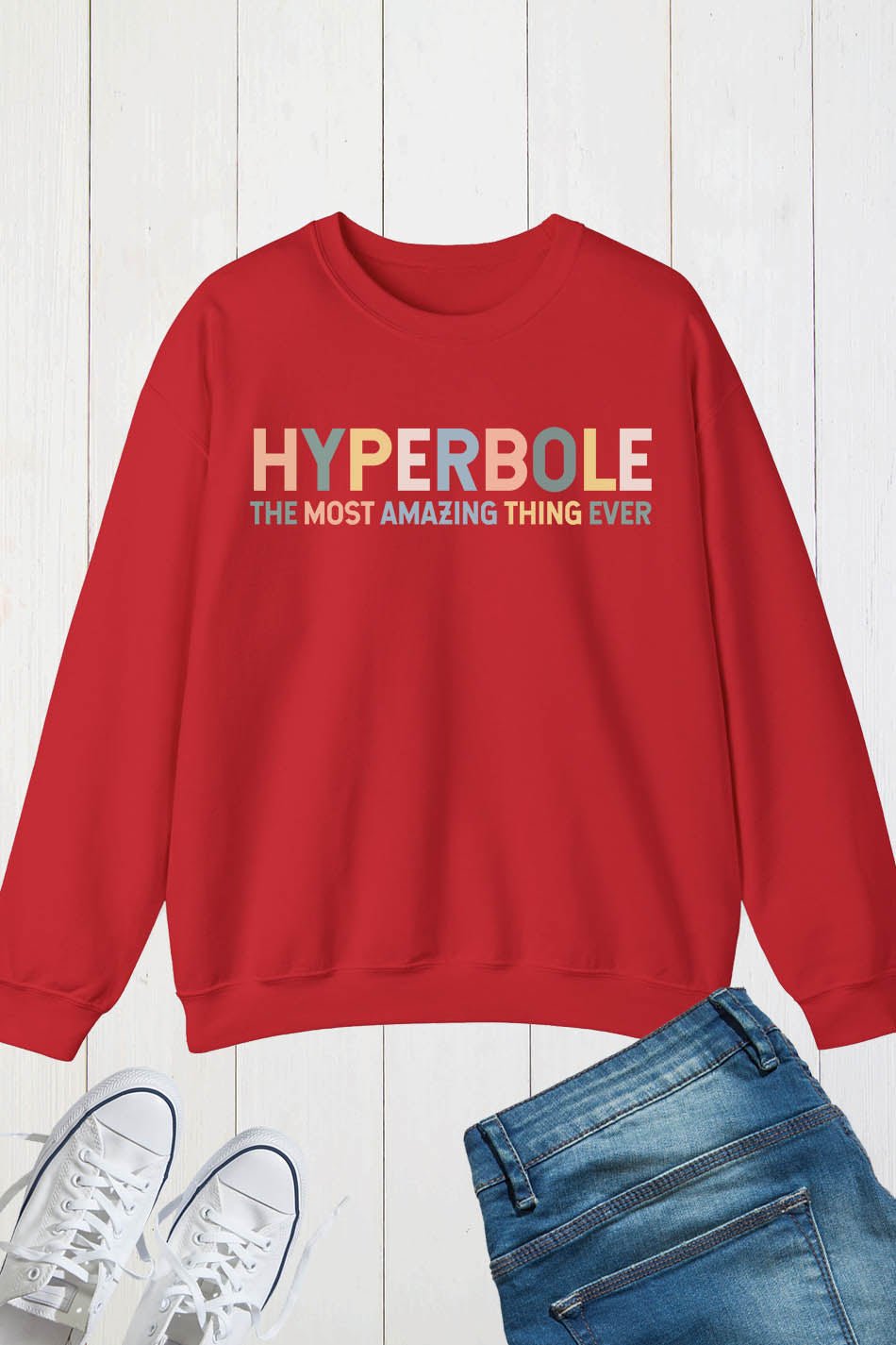Hyperbole The Greatest Thing Ever Sweatshirt - Image 4
