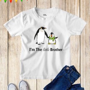 Kids Little Brother T Shirt Penguin Graphic Tee