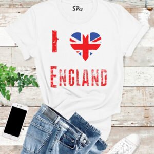 I Love England Patriot T Shirt