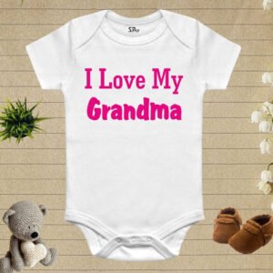 I Love My Grandma Baby Bodysuit